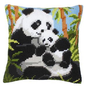 Panda Cross Stitch Cushion Front Kit