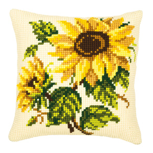 Sunflowers Cross Stitch Cushion Front Kit