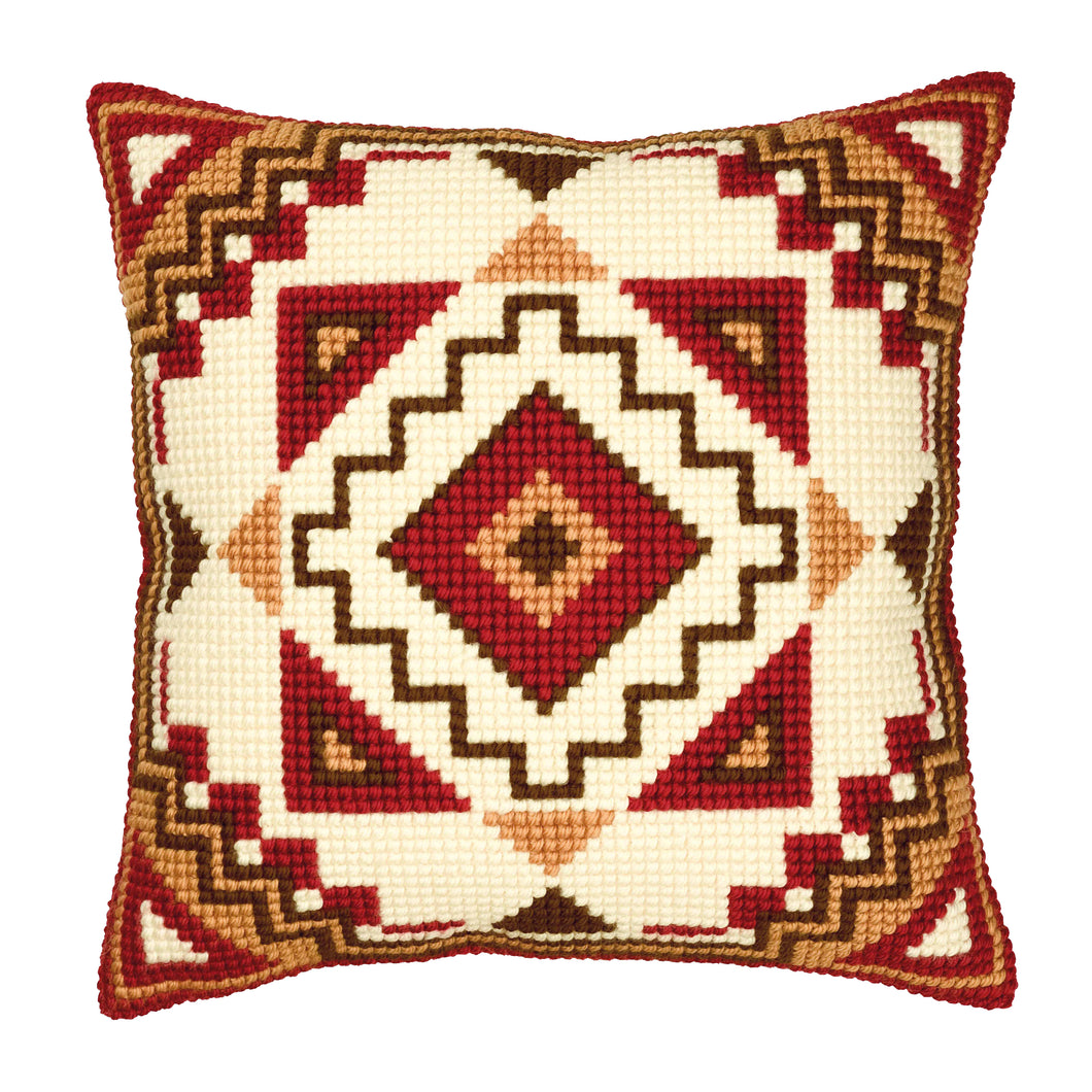 Geometric Design Cross Stitch Cushion Front Kit