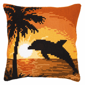 Dolphin - Cross Stitch Cushion Front Kit