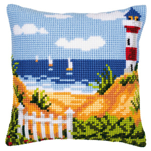 Lighthouse Cross Stitch Cushion Front Kit