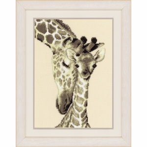 Giraffe Family Cross Stitch Kit