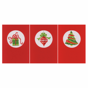 Christmas Card Cross Stitch Kit - Set of 3