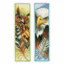 Load image into Gallery viewer, Eagle and Owl - Cross Stitch Bookmark Kit - Set of 2