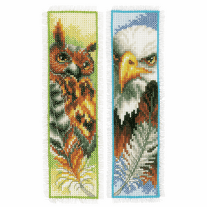 Eagle and Owl - Cross Stitch Bookmark Kit - Set of 2