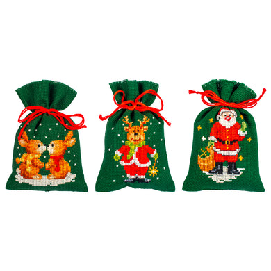 Christmas Gift Bags Cross Stitch Kit
