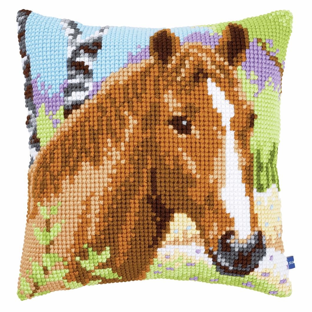 Brown Mare - Cross Stitch Cushion Front Kit