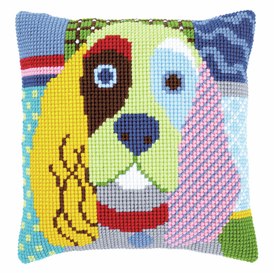 Modern Dog - Cross Stitch Cushion Front Kit