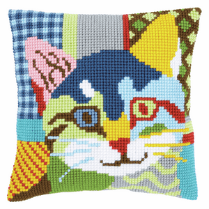 Modern Cat - Cross Stitch Cushion Front Kit