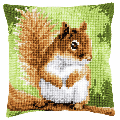 Squirrel - Cross Stitch Cushion Front Kit