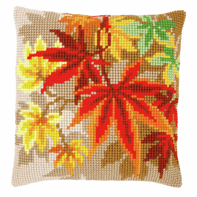 Autumn Leaves - Cross Stitch Cushion Front Kit