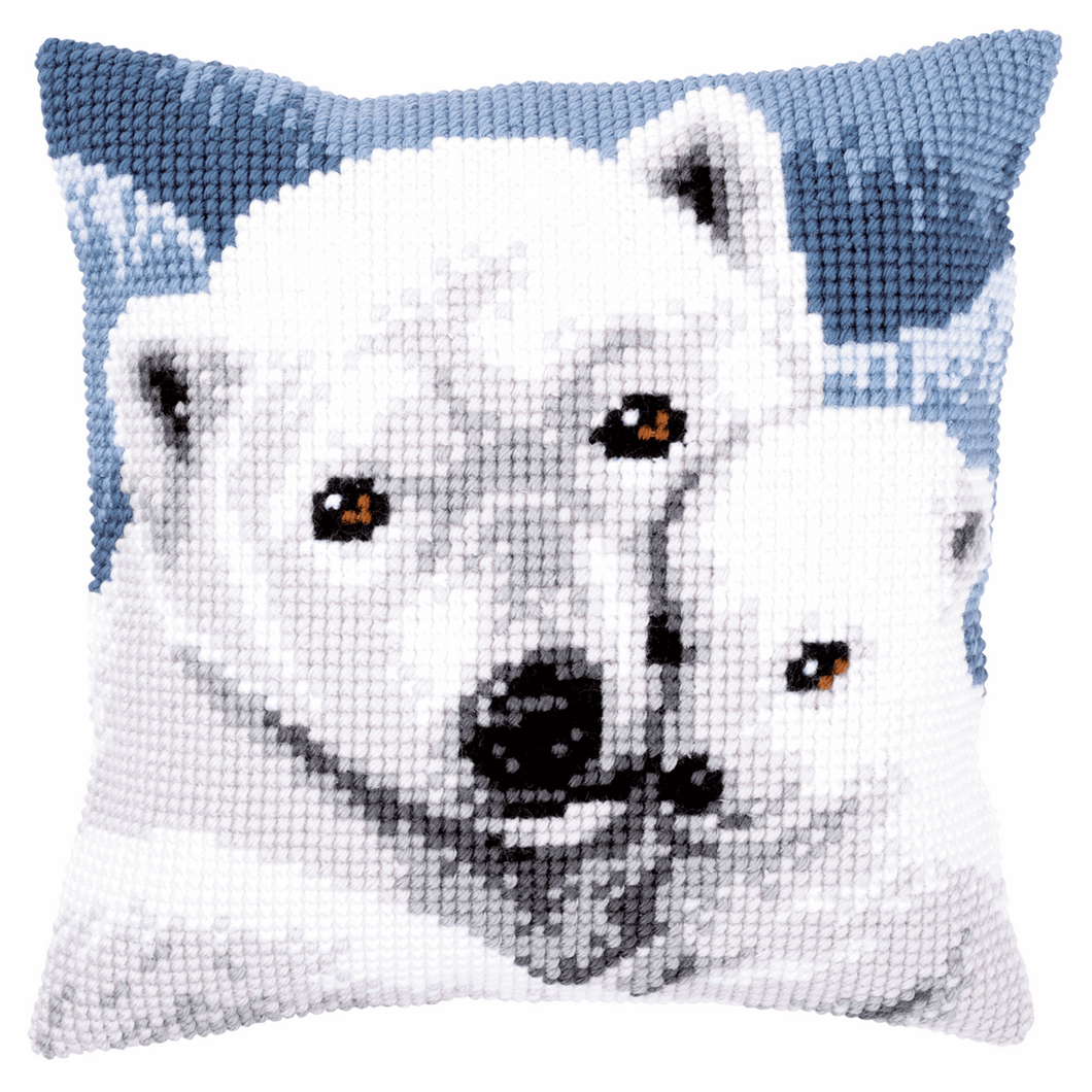 Polar Bear - Cross Stitch Cushion Front Kit