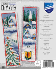 Load image into Gallery viewer, Winter Villages Bookmark Cross Stitch Kit