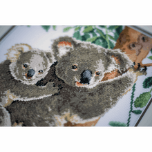 Load image into Gallery viewer, Koala with Baby Cross Stitch Kit
