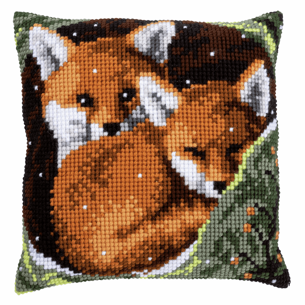 Foxes - Cross Stitch Cushion Front Kit