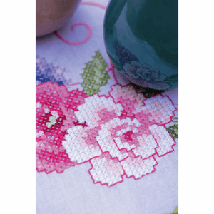 Flowers and Butterflies Table Runner Embroidery Kit