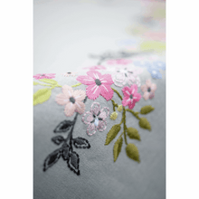 Load image into Gallery viewer, Flowers and Leaves Tablecloth Embroidery Kit