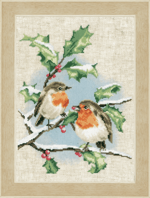 Winter Robins Cross Stitch Kit