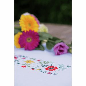 Fresh Flowers Table Runner Embroidery Kit