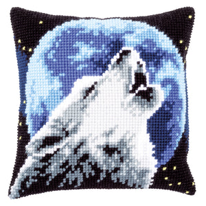 Wolf Cross Stitch Cushion Front Kit