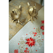 Load image into Gallery viewer, Christmas Table Runner Embroidery Kit