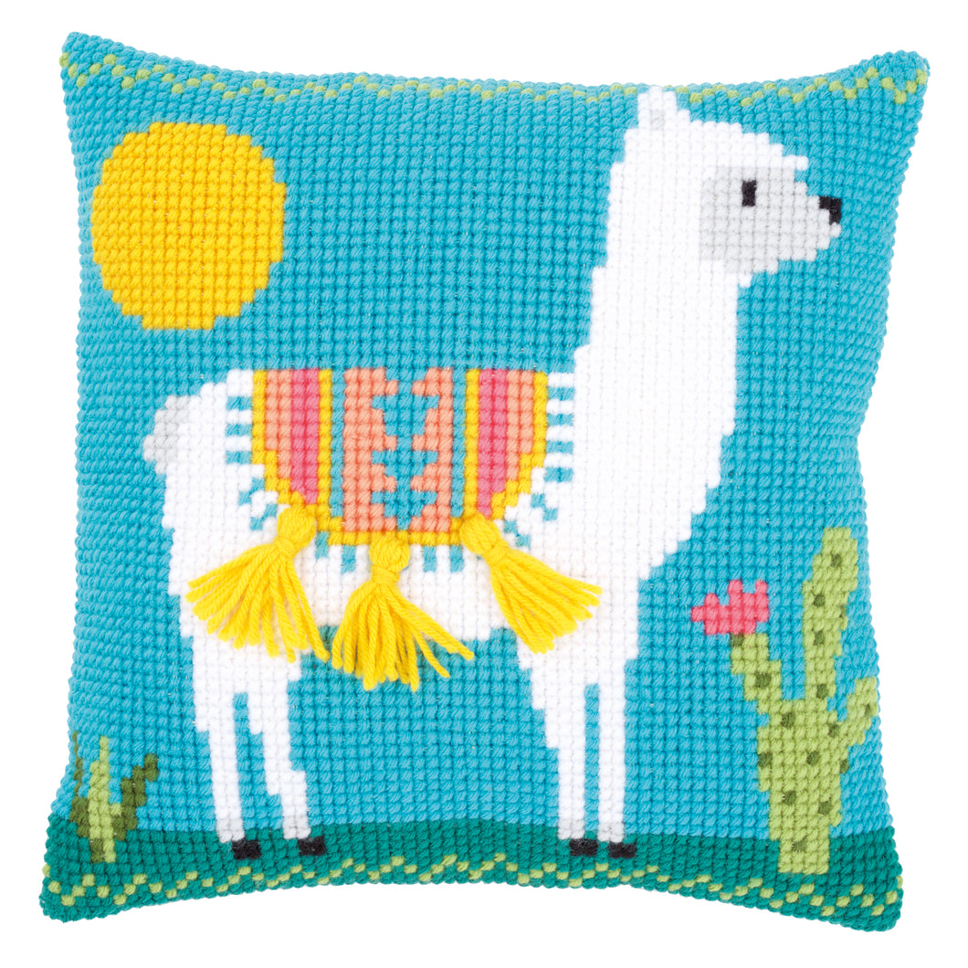 Llama Cross Stitch Cushion Front Kit