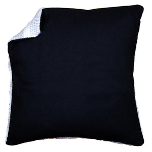 Cushion Back - Black without Zipper - 45cm x 45cm