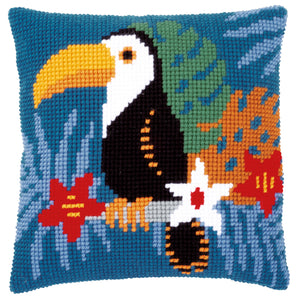 Toucan Cross Stitch Cushion Front Kit