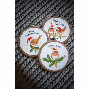 Christmas Birds-  Miniatures Cross Stitch Kit