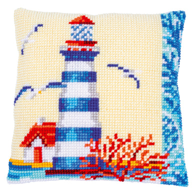 Lighthouse Cross Stitch Cushion Front Kit