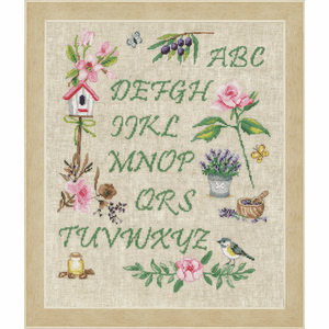 Garden Alphabet Cross Stitch Kit
