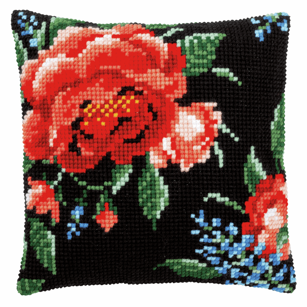 Rose - Cross Stitch Cushion Front Kit