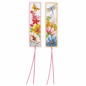 Colourful Flowers Bookmark Cross Stitch Kit