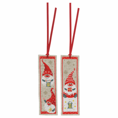 Christmas Gnomes - Bookmark Cross Stitch Kit