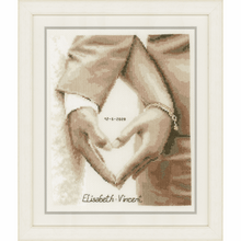 Load image into Gallery viewer, Heart of the Newlyweds - Cross Stitch Kit