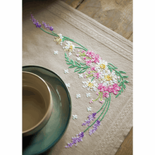Load image into Gallery viewer, Spring Flowers Tablecloth Embroidery Kit