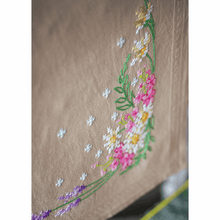 Load image into Gallery viewer, Spring Flowers Table Runner Embroidery Kit