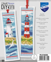 Load image into Gallery viewer, Lighthouses Bookmark Cross Stitch Kit