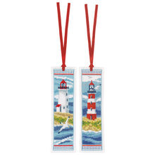 Load image into Gallery viewer, Lighthouses Bookmark Cross Stitch Kit