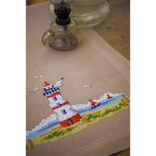 Load image into Gallery viewer, Lighthouses Table Runner Cross Stitch Kit