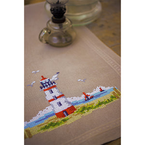 Lighthouses Table Runner Cross Stitch Kit