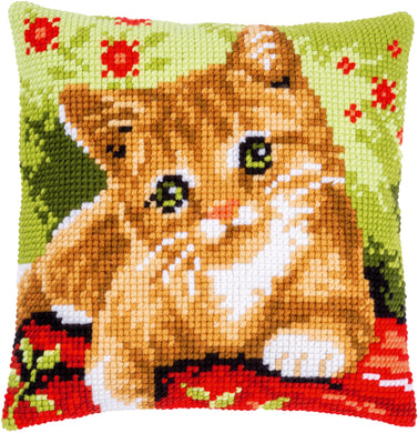 Sweet Kitten - Cross Stitch Cushion Front Kit