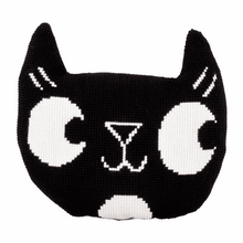 Load image into Gallery viewer, Black Cat Cross Stitch Cushion Kit