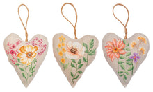 Load image into Gallery viewer, Wildflowers Deco Heart - Cross Stitch Kit