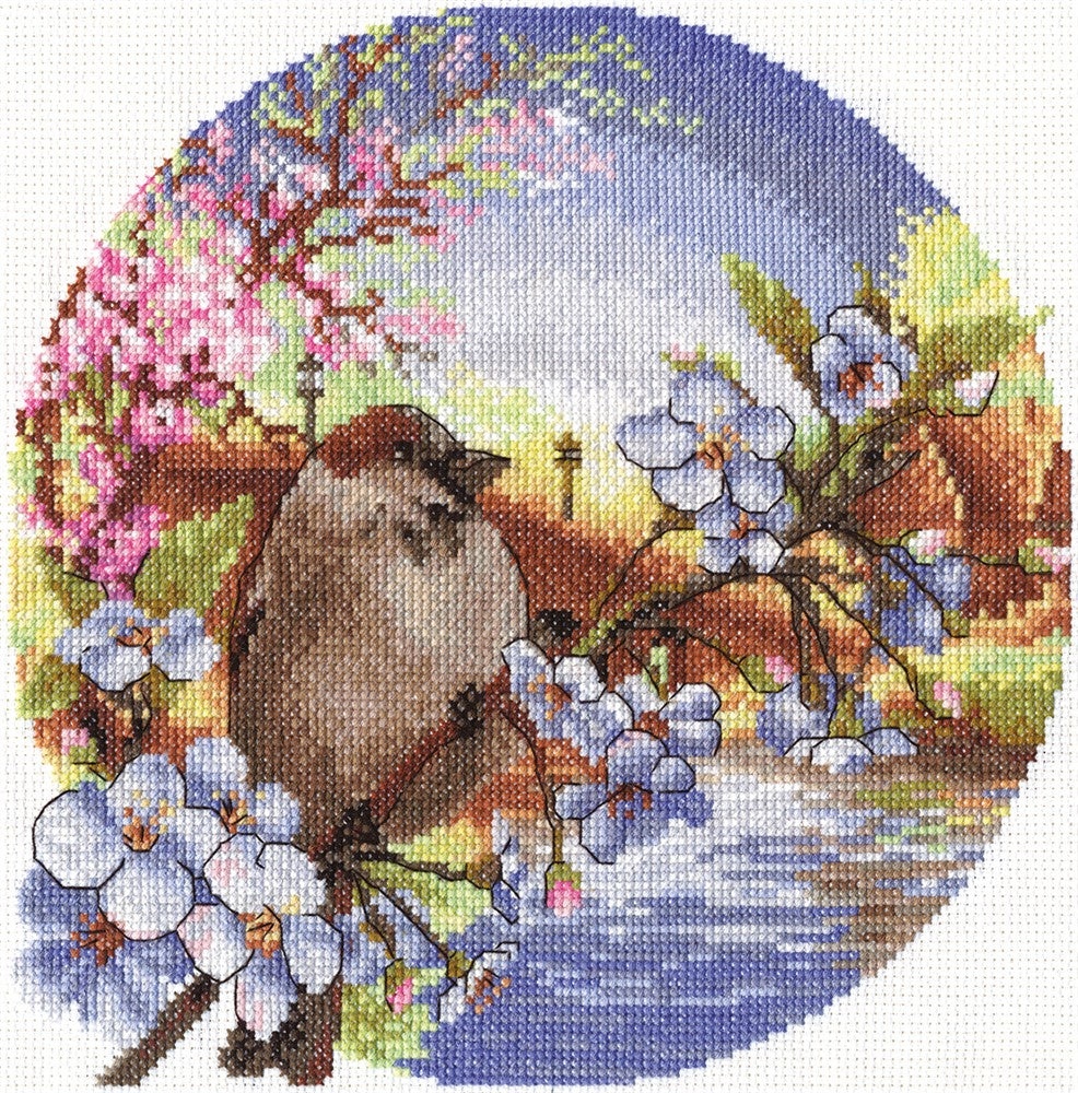 Sunrise Sparrow Cross Stitch Kit