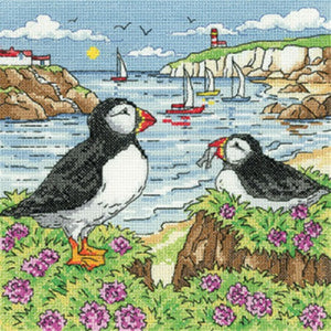 Puffin Shore Cross Stitch Kit