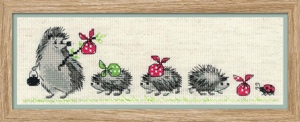 Hedgehogs Cross Stitch Kit