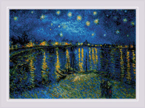 Starry Night over the Rhone Cross Stitch Kit