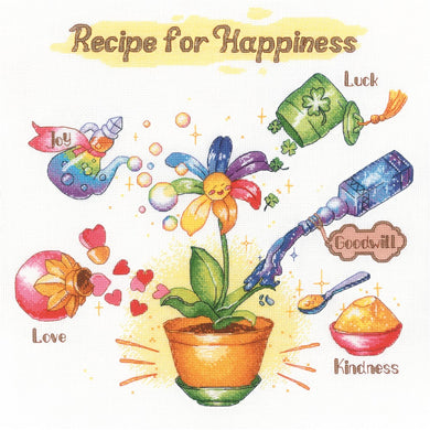 Recipe for Happiness Cross Stitch Kit
