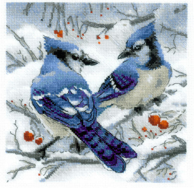 Blue Jays Cross Stitch Kit
